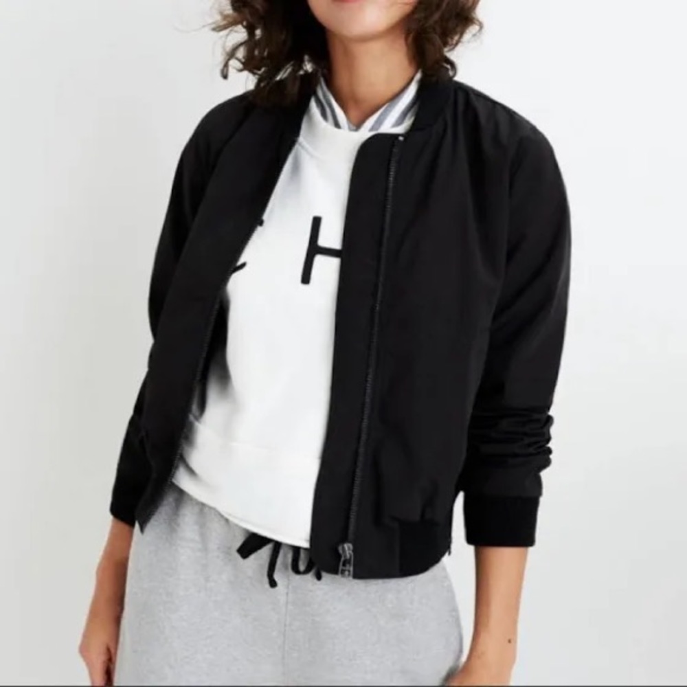 Madewell Black Bomber Jacket